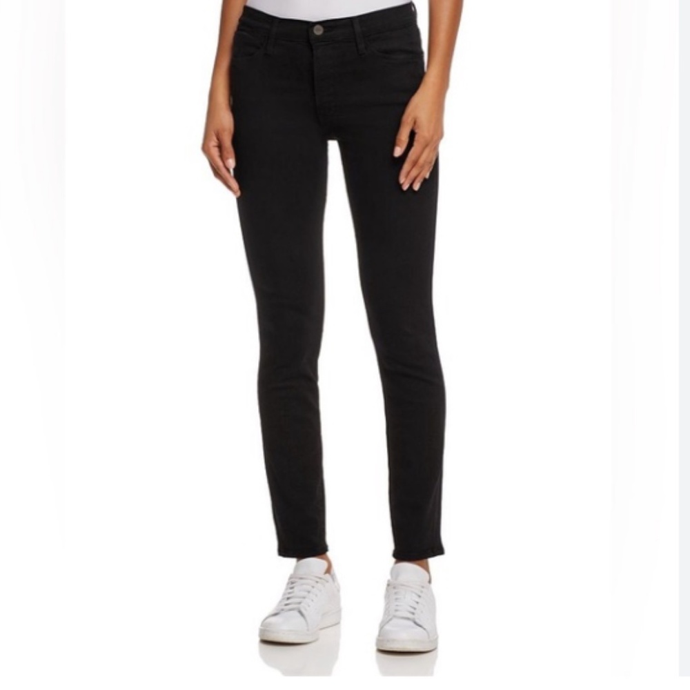 FRAME Le High Skinny Black Jeans Size 29 Noir